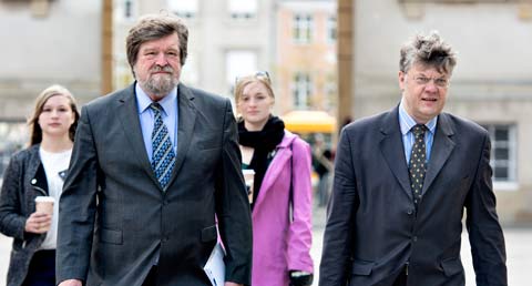 Caroline, Jørgen og Anna Lia Dragsdahl, René Offersen i Prins Jørgens gård.